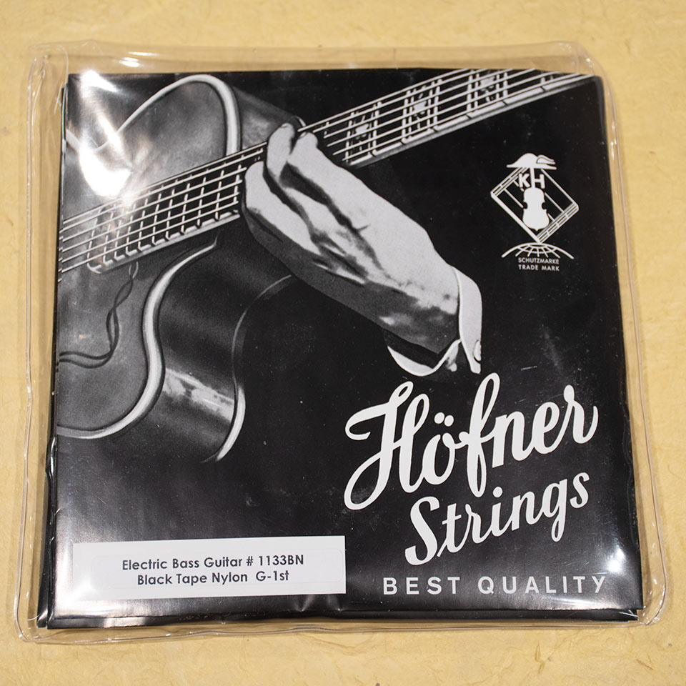 Hofner/H1133BN Black Nylon ヘフナー バイオリン ベース用 純正 ブラックナイロン 弦 set【在庫あり】