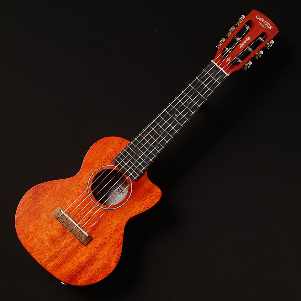 ギター, アコースティックギター GretschG9126 A.C.E. Guitar-Ukulele with Gig Bag, Acoustic Cutaway Electric Honey Mahogany Stain