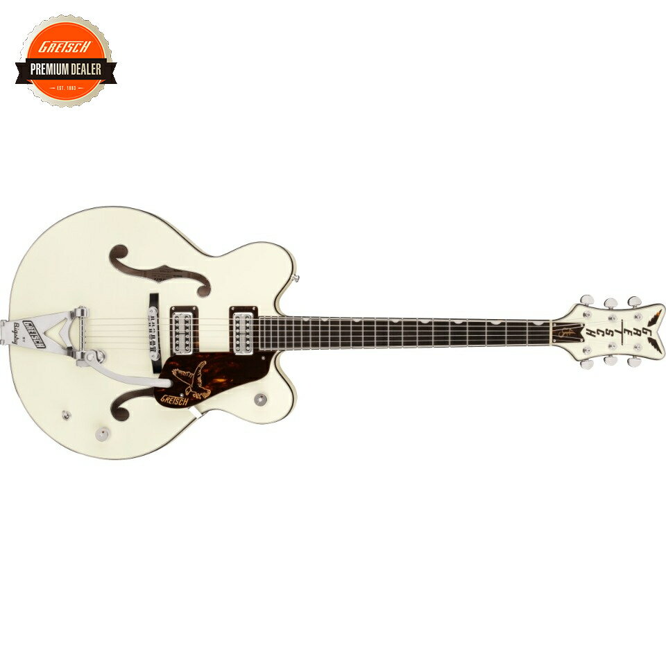 Gretsch/G6136T-RF Richard Fortus Signature Falcon Center Block with String-Thru Bigsby Vintage White【受注生産】【送料無料】