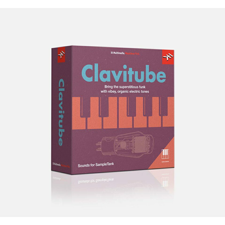 【製品概要】 ■Clavitube Clavitubeはグルーヴィーな1970年代サウンドを象徴するHohner Clavinet をフルレンジで収録、1.6BGにおよぶ容量と、SampleTank 4のパワフルなエフェクトとプレイバック・エンジンを最大限活用した250ものインストゥルメント・プリセットを用意した、広範なライブラリー音源です。 音楽家エリク・ノーランダーが所有する個人コレクションで、念入りにメンテナンスが施された実機2台が持ち込まれ、複数のピックアック設定ごとに細部にこだわった綿密な収録が行われました。収録に使用されたのは木製トップパネルが特徴的なモデルD6と、可搬性に優れた黒いトーレックス外装ケースのモデルE7です。 クラビネットは元々可搬性を考慮して設計されたポータブルな楽器で、ロック、ファンクやブルースの演奏に重宝された代表的な鍵盤楽器の一つです。クラビネットのシングルコイル・ピックアップによる特徴的な音色はエレクトリック・ギターの音色に非常に似通っており、良質のギターアンプを通すことによりダイナミックで存在感溢れる表現力を演出できます。今回は2台のクラビネット両方のピックアップの設定の違いを複数のベロシテイーに分けてサンプリングを行い、AmpliTubeから移植された3台のギターアンプ・モデルとワウワウ、フェーザー、コーラス等のエフェクトを用意しました。 楽器の表現力の更なる強化にバディー・キャッスル氏が発明した「キャッスルバー」システムが70年代に取り入られ、ギターと同様に弦の音程を変えベンドやビブラート奏法を実現するワミー・バーの機能を果たしました。Clavitubeのライブラリーではこの追加機能もカバー、ギターらしくベンドやビブラート奏法を用いたブルージーでソウルフルなソロ演奏が行えるプリセットを用意しました。 Clavitubeは、 SampleTank 4 MAXのサウンドを補強することで、SampleTank 4音色の幅を広げます。SampleTank 4 MAXにも、クラビネットD6のピックアップ設定(Clav D6 BT-DA、Clav D6 S-DA)が含まれていますが、Clavitubeではその3倍の数の全設定が網羅され、フルバージョンのクラビネットD6が完成します。 SampleTank4の全機能の利点を最大限生かされる様に念入りにプログラムされたインストゥルメントは、コントロール・マクロへの割り当て、サウンド・エフェクト等の設定があらかじめ施されてあり、無限の柔軟性を実感できます。 ■SampleTank 4について SampleTank 4 は、音楽製作時に「頼れる」ワークステーションです。画面の大きさも自由に調整でき、拡張した膨大なライブラリーやディスク・ストリーミングによる効率性も備えた最新鋭のサウンド・エンジンにより、想像を絶する充実度が実現した制作ツールとなりました。通常、いくつものプラグインを立ち上げなければできない操作がSampleTank 4内だけでも再現でき、超高速なワークフローにより制作のインスピレーションを膨らまし続け、優れた作品創りに貢献します。 Clavitube は、無償ながらSampleTank 4エンジンの全機能が使え、即戦力となる4GBのサウンドが収録されたSampleTank 4 CSの拡張音源としてお使いいただけます。