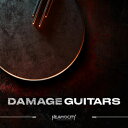 【製品概要】 『DAMAGE GUITARS』は、ヘヴィで獰猛なギタートーン、完璧に構築されたリフ、艶やかなクリーンギター、刺激的なトランジェントといったギターループを中心に収録したギター音源です。次世代シネマティック・パーカッション音源『DAMAGE 2』の攻撃的なアプローチをギターサウンドに適用することで、鮮烈なサウンドデザイン、そして今まで聞いたこともないような爆発的なエネルギーが加えられ、あなたの内なるギターゴッドを解放します。 収録されているギターサウンドは、サンプリングにおける最も困難な課題の1つである、本物のヘビー・リフ、ディストーション、クリーン・ギターの真髄を表現することに取り組みました。元ツアーメタルギタリストとしての経歴を持つHeavyocityの共同設立者 Neil Goldberg が所有するGibson Firebird Custom Shop、Fender Telecaster Custom Shop 1951 Nocaster、PRS McCarty 594 10-Top をはじめ、Jackson、Ernie Ball などのギターが用いられています。原音に忠実に録音されたギターの音色に対して、5台のチューブ・アンプ、ストンプ、シグナルチェーンで処理することで、スタジオグレードの高次元なトーン、バイブス、アティテュードを再現しています。 ヘビーなグルーブからクリーンなギターリフ、トランジションやエフェクトまで、多彩なループを3つのキー（D、A、F#）毎に個別のインストゥルメントとして用意。最大3カテゴリのサウンドをレイヤーし、多彩なエフェクトやエフェクトのパラメータを一括操作する直感的なマクロやオートメーションを備えたサウンド・シェーピング機能を用いて、複雑なリズムやマルチレイヤーのモチーフ、リズミックなテクスチャを構築します。更に、ギター・リフに完璧にマッチするスコア・レディなベース・トラックをも収録し、ドライブするリフの力強さをさらに際立たせることが可能です。また、ループ・インストゥルメントに加えて、プレイヤブルなクロマチックサンプルを収録したインストゥルメントを用意。リバースを含む空間系の処理が施されたサウンドで、静謐で幽玄なテクスチャやパッドを作成します。 インストゥルメントのパラメータ設定のバリエーションを保存したSnapshot プリセットが、各インストゥルメント合わせて100種以上用意されており、膨大なインスピレーションを得ることができます。 【収録内容】 収録インストゥルメント ■Damage Guitars インストゥルメント カテゴリに分けられたバンクの中から最大3チャンネルにサウンドやループをロードし、アンサンブル的なレイヤーループを作成します。サウンドデザインと音の創造性を重視したとてもパワフルなインストゥルメントです。チャンネルごとに設定可能なエフェクトも搭載しています。 ・I Damage Guitars (D).nki（スナップショット x42） 収録ソースバンク：HEAVY GTR RIFFS(bpm 95, 100, 105, 110)、HEAVY BASS RIFFS(bpm 95, 100, 105, 110)、CLEAN GTR(bpm 95, 100, 105, 110)、CLEAN GTR FX(bpm 90, 95, 100), CLEAN FX REV(bpm 90, 95, 100)、CLEAN BASS(bpm 90, 95, 100)、GTR BLOOMS(I, II, III)、GTR BITS(I, II, III)、GUITAR CHUNKS(I, II)、BASS BITS(I, II, III)、BASS CHUNKS(I, II)、TRANSITIONS(GUITAR SLIDES, GUITAR SQUEALS, GUITAR BENDS, GUITAR MENU I / II, BASS SLIDES, BASS DOUBLE STOPS, BASS MENU I, COMBO I / II) ・II Damage Guitars (A).nki（スナップショット x36） 収録ソースバンク：HEAVY GTR RIFFS(bpm 85, 90, 105)、HEAVY BASS RIFFS(bpm 95, 100, 105, 110)、CLEAN GTR(bpm 90, 95)、CLEAN GTR(bpm 90, 95)、CLEAN GTR FX(bpm 90, 95)、CLEAN GTR FX REV(bpm 90, 95)、CLEAN BASS(bpm 90, 95)、GTR BLOOMS(I, II)、GTR BITS(I, II, III)、GUITAR CHUNKS(I, II)、BASS BITS(I, II, III)、BASS CHUNKS(I, II)、TRANSITIONS(GUITAR SLIDES, GUITAR SQUEALS, GUITAR BENDS, GUITAR MENU I / II, BASS SLIDES, BASS DOUBLE STOPS, BASS MENU I, COMBO I / II) ・III Damage Guitars (F#).nki（スナップショット x21） 収録ソースバンク：HEAVY GTR RIFFS(bpm 85, 90)、HEAVY BASS RIFFS(bpm 85, 90)、DETUNED FX(I, II)、DETUNED FX REV(I, II)、DETUNED BLOOMS(I, II)、GTR BITS(I, II, III)、GUITAR CHUNKS(I, II)、BASS BITS(I, II, III)、BASS CHUNKS(I, II)、TRANSITIONS(GUITAR SLIDES, GUITAR SQUEALS, GUITAR BENDS, GUITAR MENU I / II, BASS SLIDES, COMBO I / II) ※各ソースバンクごとに12個のサンプルを収録。 ■Damage Guitars インストゥルメントの主な特徴 ・MACRO CONTROL レイヤーされている3つのチャンネルのエンベロープ／EQ／フィルター／ドライブ／ゲート／スペースといったエフェクト類の各パラメータ・オートメーションを”MACRO ノブ”に統合し、”MACRO シーケンサー”を用いて一斉にモジュレートすることができます。 ・Loop Designer 各キーにマッピングされているループの音量、パン、チューニング、オフセットを編集します。 ・PREFORMANCE OPTION レイヤーされる3つのチャンネルそれぞれ個別にピッチベンド・レンジ／ベロシティ・レンジなどを設定します。 ・Playable Guitar Textures インストゥルメント クロマチックにマルチサンプリングされたプレイヤブルなサウンドを、キースイッチで音色を切り替えながら演奏を行うインストゥルメント。 ・IV Playable Guitar Textures.nki（スナップショット x24） 含む空間系の処理が施されたサウンドやリバースサウンドで、テクスチャやパッドを作成。 収録サウンド： SCORING CLEANS(Cinecaster, Tele Dreams, Les Angels, Tele Dreams II)、PPPs(Cinecaster, Tele Dreams, Les Angels, Tele Dreams II)、REVERSES(Cinecaster Rev, Tele Dreams Rev, Les Angels Rev, Tele Dreams II Rev)、DISTORTED SUSTAINS(Distorted Clouds, Bad Cable) ■Performers インストゥルメントの主な特徴 ・3種類のマイクポジション（MAIN / ECHOES / AMB）で収録。ポジションごとにボリュームやパンなどミキシング可能。 ・キースイッチでサウンドを切り替え可能＜ ・使用しないサウンド / マイクチャンネルのパージ機能 ・マイク・チャンネルごとに音量やパンの調整が可能なミキサー搭載 ・VELOCITYレンジ／DYNAMICS レンジを調整可能 ・サウンドごとに調整可能なADSRエンベロープ / EQ / FILTER ・ボリュームをモジュレートするダイナミクスモジュレータと、ゲート、アルペジエイターを搭載 ・マスターFXとしてDELAY、REVERB を搭載 【製品仕様】 ■Native Instruments KONTAKT 6 PLAYER 採用 ■マルチ・プロセッサー/マルチ・コアに対応 ■KONTAKTスクリプト・プロセッサにより、各インストゥルメント独自のGUIやエフェクト等を搭載 ■32bit プロセッシングによるハイクォリティなサウンド出力 ■改良されたDFD(Direct From Disk)機能によるハードディスク・ストリーミング再生。サンプルをRAMメモリに読み込まずハードディスクから直接再生する事で、コンピュータに搭載されたメモリ容量以上の大容量サウンドを扱う事が可能 ■柔軟なアウトプット・ルーティング（各アウトプット・チャンネルのフェーダーには4つのインサート・エフェクトと4X4のAUXエフェクトを適用可能） ■マスター・チューニング／マスター・テンポ設定 ■パフォーマンス・ビュー／ミニマイズド・ビュー切替 ■最大64パート・マルチティンバー／同時発音数無制限 ※動作環境などの最新情報につきましては、メーカー及び代理店の公式HPをご確認ください。 ※ソフトウェア製品という性質上、製品納品後のキャンセルはできかねますので、ご了承ください。 ※こちらの商品はソフトウェア音源となり、実際の楽器ではありません。