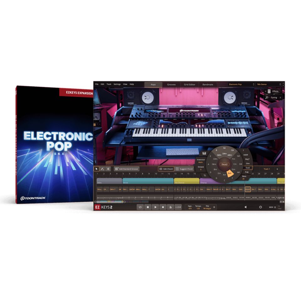 TOONTRACK/EKX - ELECTRONIC POP【EZ KEYSシリーズ拡張音源】【オンライン納品】【在庫あり】