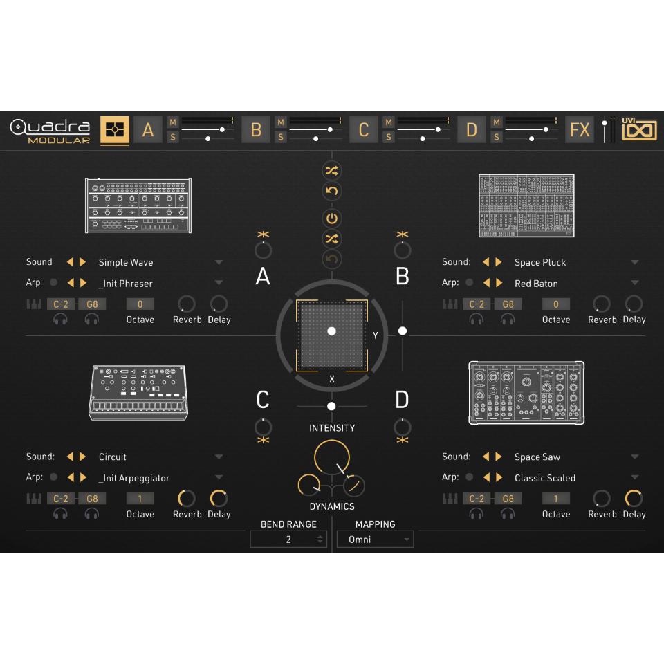 UVI/Quadra: Modular【オンライン納品】