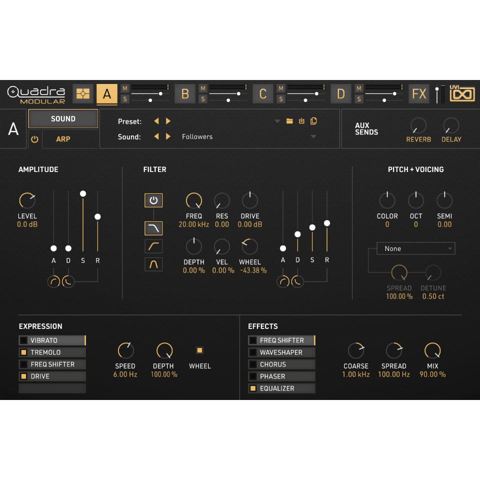 UVI/Quadra: Modular【オンライン納品】