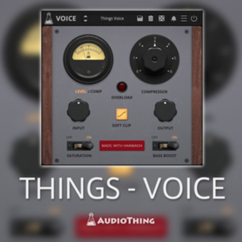 【製品概要】 『THINGS - VOICE』は、ボイスオーバーやボーカルに特化したシンプルなワンノブ・コンプレッサーです。Hainbach氏とのコラボレーションの第7弾で、チャンネル・ストリップの『DIALS』をベースにしており、大音量でありながらスムーズな声を作るために必要なものが全て揃っています。 本製品のモデルとなったハードウェアは、1950年のドイツ製ラジオ放送機器から派生した複雑なコンプレッサーです。さらにヴィンテージなトーンを得たい場合は、SATURATIONスイッチをオンにすることで真空管を忠実に再現した質感を加えられます。 またオーソドックスな表現でもある低音のブーストを行うため、心地よいサウンドを再現するためのEQを追加しました。 【主な特長】 ■ヴィンテージのラジオ放送を再現するコンプレッサー ■チューブ・サチュレーション ■バス・ブースト ■ランダマイザー付きのプリセット ■リサイズ可能なウィンドウ ※動作環境などの最新情報につきましては、メーカー及び代理店の公式HPをご確認ください。 ※ソフトウェア製品という性質上、製品納品後のキャンセルはできかねますので、ご了承ください。 ※こちらの商品はソフトウェアとなり、ハードウェアの機材ではありません。