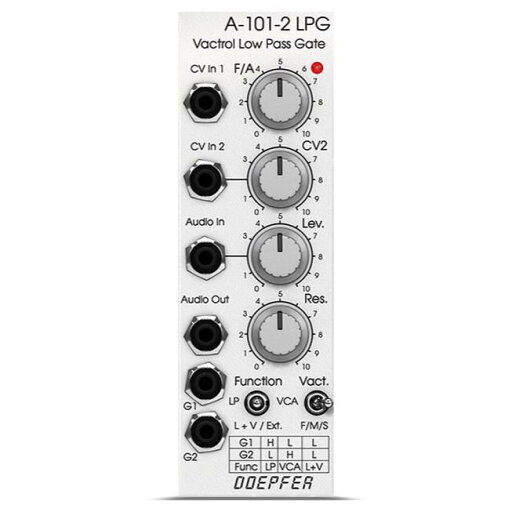 Softube/Doepfer A-101-2 Vactrol LPG【オンライン納品】 Softube/Doepfer A-101-2 Vactrol LPG【オンライン納品】