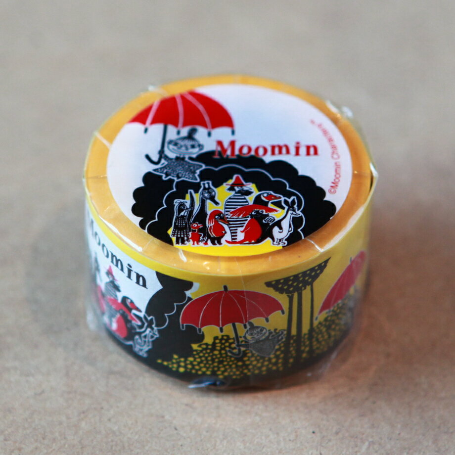ムーミン マスキングテープ 絵本シリーズ ミイとアンブレラ 可愛い おしゃれ 貼って剥がせる 　 幅30mm×長さ15m 1巻