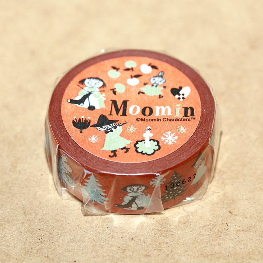 ムーミン マスキングテープ ムーミン谷の仲間たち レンガ 可愛い おしゃれ 貼って剥がせる 幅20mm×長さ..