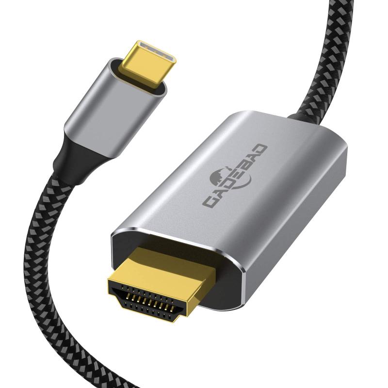 USB C HDMI 変換 ケーブル 4k hdmi TypeC HDMI タイプc アダプタ GADEBAO【HDMI 4K映像出力&amp;Thunderbolt 3対応】1.8m USB タイプC HDMI 変換ケーブル MacBook Pro Air/iPad Pro 2018 2020 /Huawei Matebookなどデバイス対応