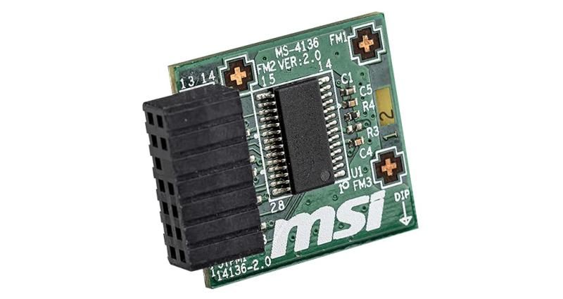 Micro Kickboard MSI 914 – 4136 – 105 TPM 2.0モジュールInfineonチップSLB 9665 TT 2.0