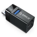 ORICO USBnu ^ 3|[g RpNg t USB3.0{USB2.0R{nu oXp[ g usb|[g  A_v^ y ^ѕ֗ m[gPCΉ Mac LinuxAWindows MINI-U32-BK