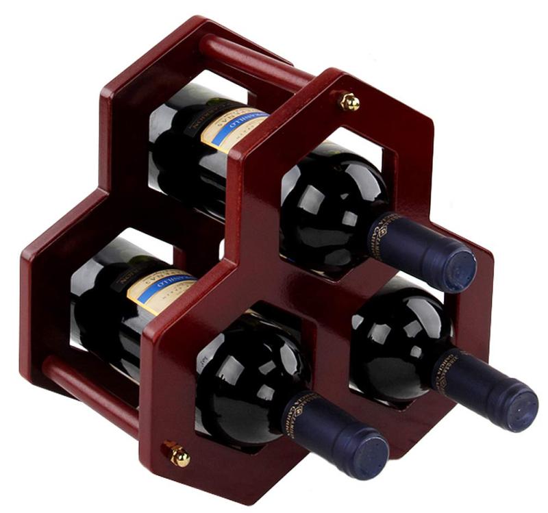 Anberotta 木製 ワインラック ワインホルダー 収納 ワイン シャンパン ボトル 収納 ウッド ケース スタンド インテリア W084