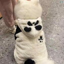 ペット 服 Lサイズ 犬 ゴールデンレトリバー 中型 大型 ラブラドール サモエド 秋冬 パンダ ホワイト