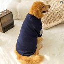 ペット 服 Mサイズ 中型 大型 犬 冬用 ベース レイヤー ゴールデンレトリバー アラスカ サツマ カジュアル ポリエステル ネイビー ブルー ホワイト