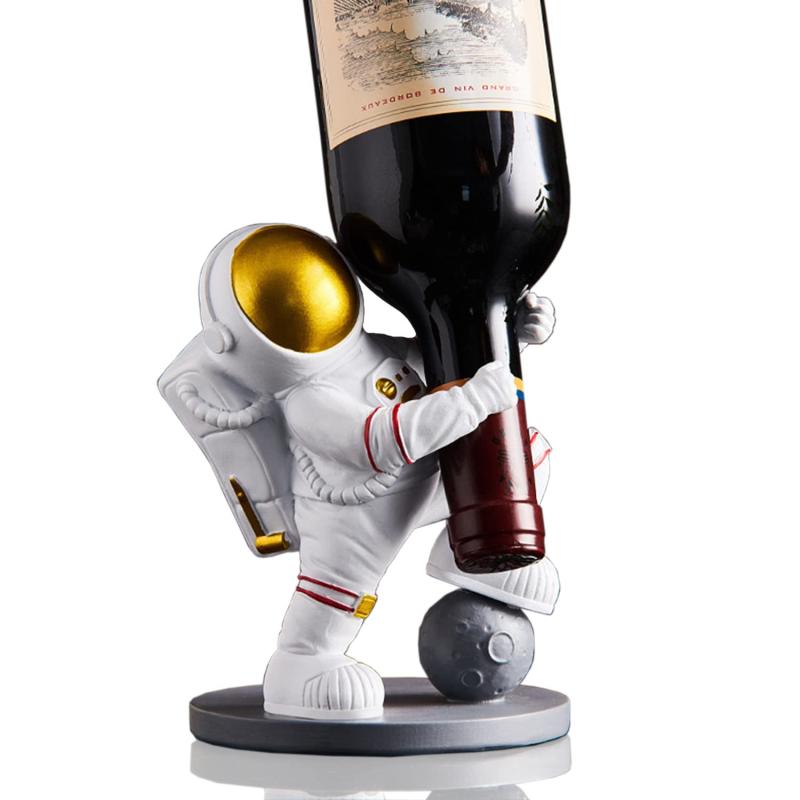 [NABESHI] ワインラック 宇宙飛行士 ワインホルダー オブジェ ディスプレイ おしゃれ ホルダー プレゼント 保管 収納