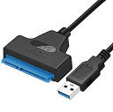 Keepjoy SATA-USB 3.0 変換アダプタケーブル 2.5インチSSD /HDD用 USB 3.0 - SATA コンバータ SATA ハードディスク用アダプター