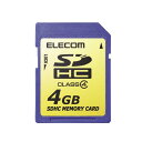 エレコム SDHCカード 4GB Class4 NINTENDO 3DS動作確認済み MF-FSDH04G