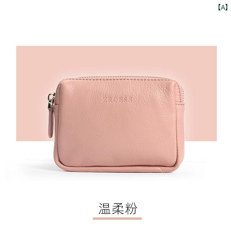 財布 小銭入れ ミニ コインバッグ レディース コンパクト 革 薄型 かわいい シンプル ピンク ブルー ブラウン