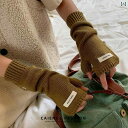 暖かい 袖 新 指なし タッチスクリーン ハーフフィンガー 手袋 女性 秋冬 韓国 パッチ 無地 学生 綺麗 おしゃれ 可愛い フリーサイズ