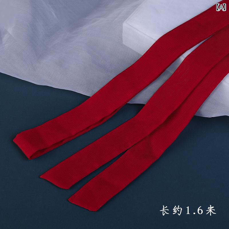 赤髪 ロープ リボン ヘア バンド 頭 飾り 結 シルク スカーフ アクセサリー おしゃれ ロングサイズ 1.6メートル