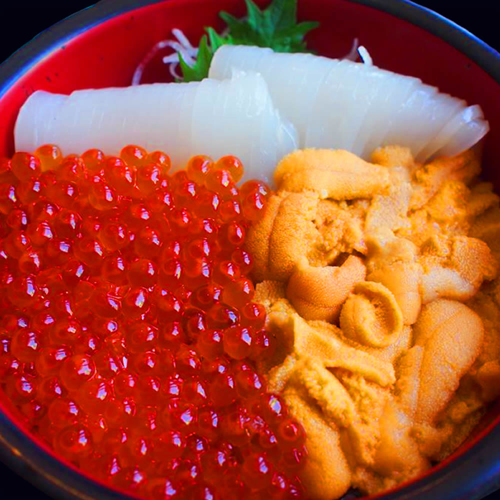 お取り寄せグルメ海鮮丼 約5杯分セット ウニ200g （蒸しウニ、生ウニ 選べます） イカソーメン200g イクラ100g送料無料 お祝い 内祝い お返し良い訳あり お土産