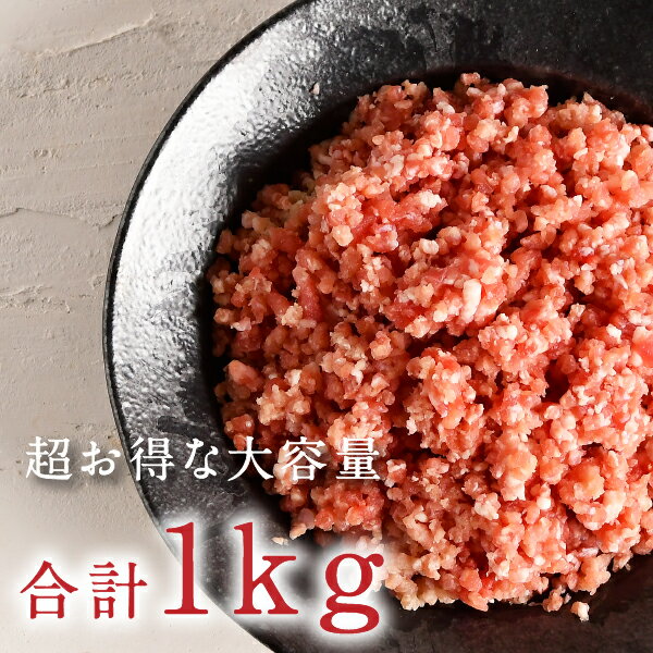 豚肉ミンチ1kg 都城産 観音池ポーク豚ミンチ 500g×2袋（合計1kg）送料別 精肉 豚肉 ミート 冷凍 クール便 ブランド豚 たっぷり1キロ もったいない 激安 食品ロス 在庫処分 お取り寄せグルメ お取り寄せ フードロス 訳あり 2