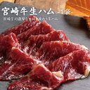 宮崎牛モモ生ハム 生ハム 50g おつまみ トッピング 贅沢 宮崎牛のモモ肉を使用した絶品生ハムです プレゼント お中元 お歳暮 帰歳暮 贈答用 まとめ買い オードブル 美味しい 宮崎牛