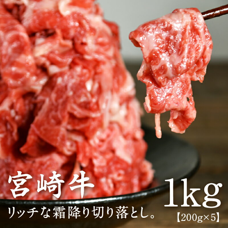 宮崎牛 訳アリ 切り落とし 1kg メガ盛り 便利 お得 小分け 送料無料 4等級以上 A5ランク A4ランク 1キロ 黒毛和牛 グルメ 牛肉 ギフト 和牛 プレゼント お歳暮 お中元 宮崎県産 和牛オリンピック にく 冷凍便 クール便 都城市 通販 しゃぶしゃぶ すき焼き