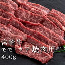 宮崎牛 赤身 焼肉用モモ・ウデ肉 牛肉 宮崎牛モモ・ウデ焼肉400g 焼き肉用 モモ肉 ウデ肉 400グラム 焼肉用牛肉 BBQ バーベキュー用お肉 A4 A5...