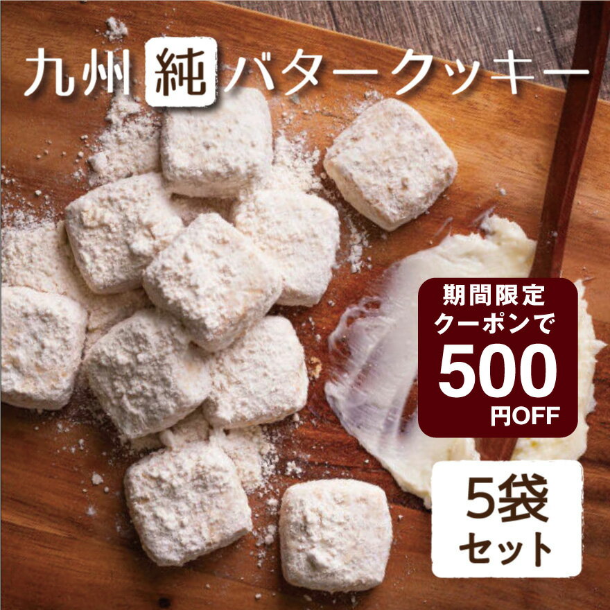 楽天極上！みやこのじょう！クッキー 九州純バタークッキー5袋セット きなこ バター香る ザクほろ食感 九州産原材料使用 和風ソフトクッキー 添加物不使用 2023 ばらまき 昭栄堂 お土産 手土産 ギフト お菓子 美味しい スイーツ