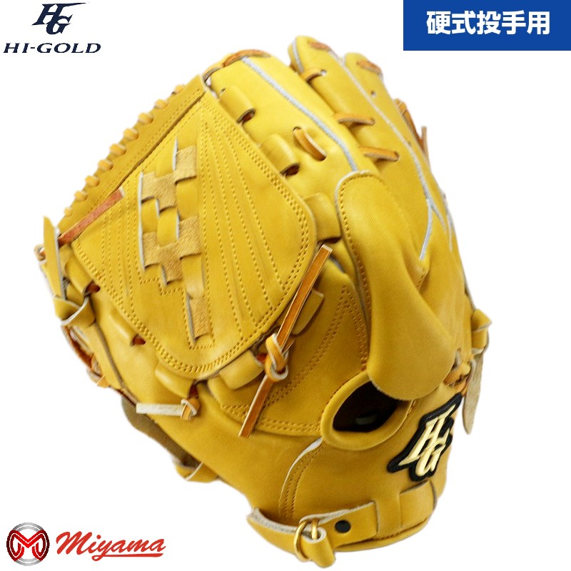 乐天商城 - ハイゴールド HI GOLD 306 野球用 一般 硬式 グラブ 投手用 硬式グローブ ピッチャー グローブ 左投げ 海外 軟式グローブ ソフト M号 M球 使用可能