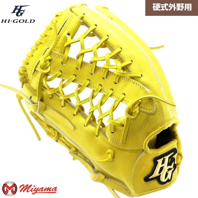 乐天商城 - 外野 硬式グローブ ハイゴールド HI-GOLD 337 外野手用 硬式グローブ 外野用 硬式グローブ グラブ 左投げ 海外