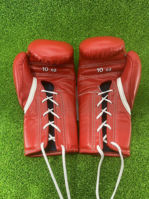 winning ウイニング ボクシンググローブ MS-300 プロフェッショナルタイプ　ひも式10オンスグローブ 赤 レッド