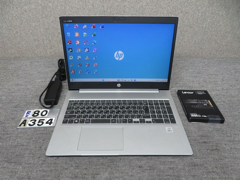 【エントリーでポイント5倍!!期間限定】【大人気機種・第10世代】良品◆HP ProBook 450 G7 ◆高性能 Core i5-10210U / 高速起動 SSD 512GB(新品SSD) / メモリ 8GB ◆Windows 11 Pro / 15.6型 / microsoft Office 2021付 2