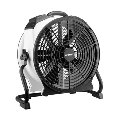 XPOWERFC-420ホワイト18インチ内蔵密閉型モーター多機能プロフェッショナル空気循環ファン、フロアブロ..