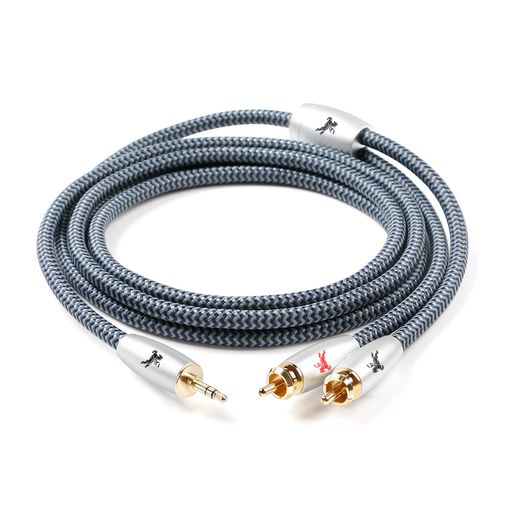 Impeto 3.5mmオス to 2RCAオス オーディオ変換ケーブル 2m ステレオYコード AUX右...