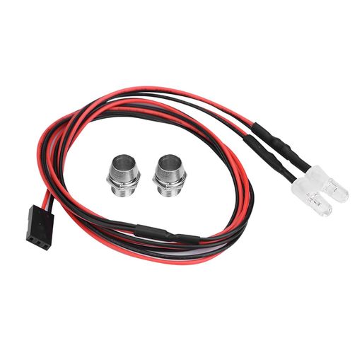 RCカー用アクセサリー 5mmヘッドライト LEDライト 1/10モデルドリフトカービークル用 2PCS(No.9ライト ホワイトライト)