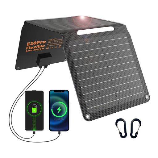 FlexSolar20wソーラーチャージャー5VUSB-AUSB-Cソーラー充電器小型ソーラーパネル折り畳み式防水携帯充電器地震災害時アウトドア停電対策アウトドアPhone/Pad/Laptop/Android対応