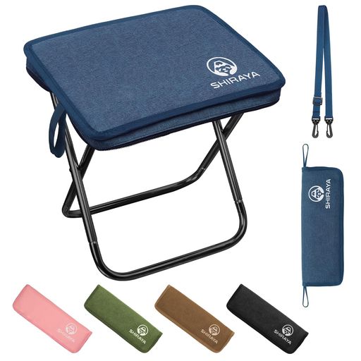 shiraya【2025Newモデル】折りたたみ椅子アウトドアチェアコンパクト超軽量アルミ合金ショルダー付き持..