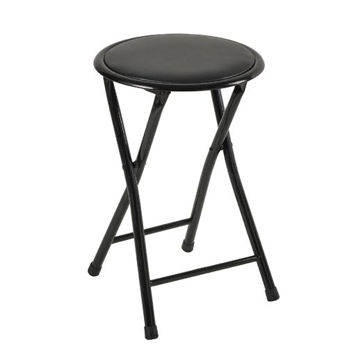 VECELO折りたたみチェアパイプイス折り畳みスツールスリム軽量持ち運び完成品組立不要座面高47cm耐荷重..