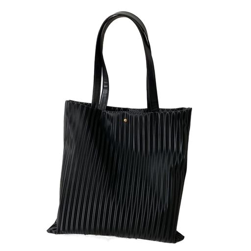 [MAIBED]トートバッグレディース大容量軽量エコバッグショルダー斜めがけ韓国デイリープリーツ風通勤書..