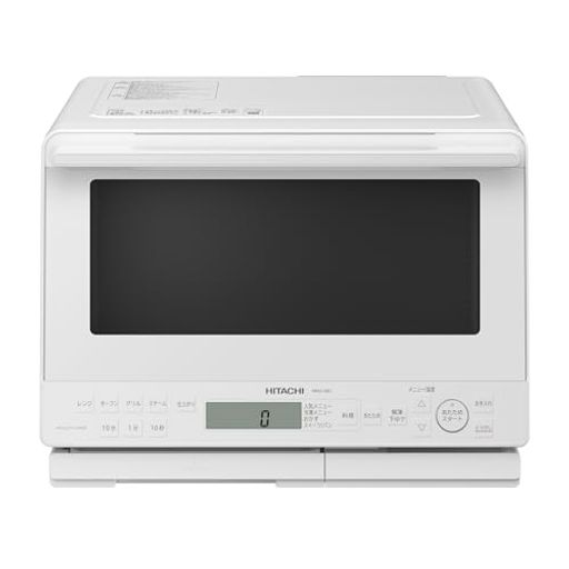 本体サイズ:幅487x奥行430x高さ365mm (ハンドル含む奥行寸法:461mm / ドア開放時奥行寸法:695mm) 庫内有効寸法:幅401x奥行344x高さ218mm 加熱方式:レンジ、オーブン、グリル、スチーム、過熱水蒸気 センサー種類: 重量センサー+蒸気・温度センサー レンジ出力:自動最大1,000W 手動1,000W,600W,500W,200W相当,100W相当
