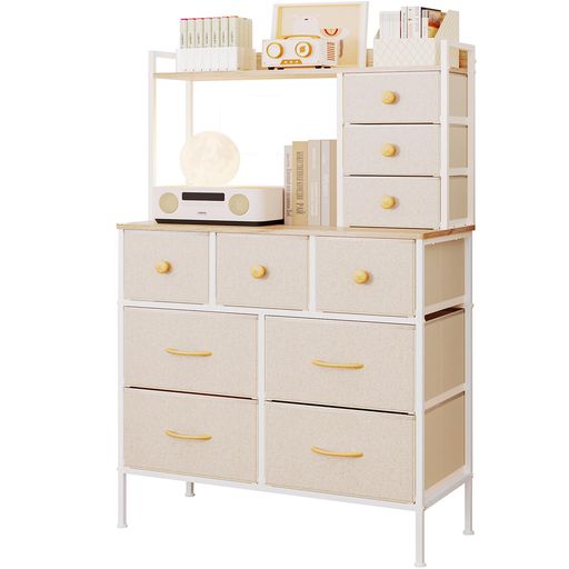 SINNONAKA10杯ハイチェストタンス収納チェスト・ドレッサー/化粧台・テーブルロボット掃除機OK幅80cmマ..