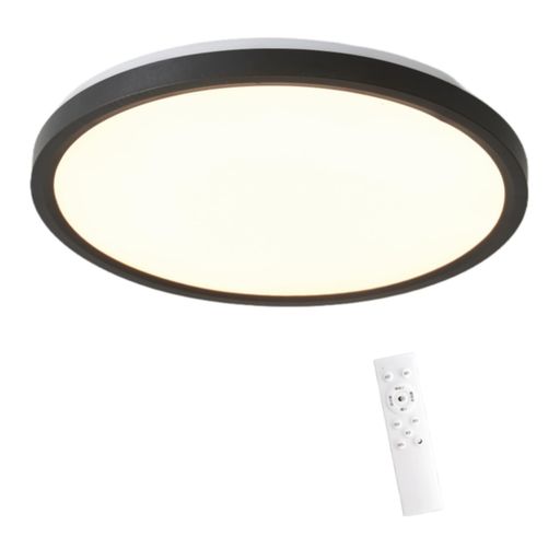NIBOENOKI LEDシーリングライト ブラック 30cm 6畳用 28W 調光調色 間接照明 リモコン付き タイマー機能 常夜灯モード 電球色 昼光色 3000K-6000K 3300Lm おしゃれ 薄型 省エネ 工事不要 引掛けシーリ…