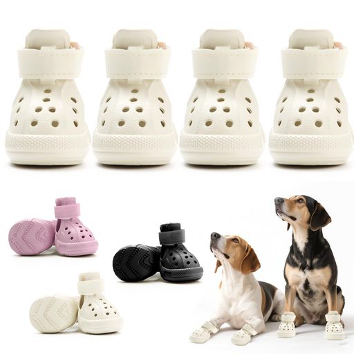 「SENMUUP」犬靴 犬用ブーツ ドッグシューズ 犬用サンダル 軽量通気 メッシュ 抗菌防臭 柔らかく快適 履かせやすい 脱げにくい 肉球保護 滑り止め 散歩 雨の日 防水 介護 傷舐め防止 夜間反…