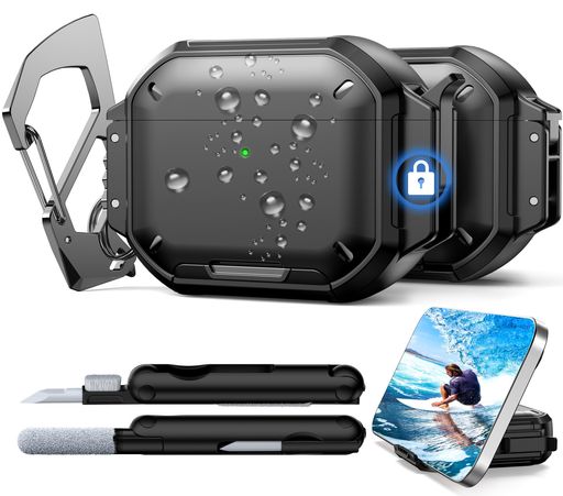 対応機種:RFUNGUANGO防水ケースは態を確認できます。ご注意: IP68防水性能:のIP68防水性能を備え、革新的な二重構造と安全なロックにより、水、埃、ゴミの侵入を防ぎます。雨天時の通勤やビーチでのアクティビティでも、 安全なロック設計:RFUNGUANGO 紛失する心配はありません。クイックリリース式の安全なラッチでハードシェルに簡単にアクセスでき、一体型のデザインでトップカバーの落下や紛失を防ぎます。 ミルグレードの落下保護:この 精密なカットアウトと金属フック:精密なカットアウトによりUSB Cケーブルポートへのアクセスが容易になり、充電中は前面のLEDライトが点灯します。亜鉛合金製のカラビナがAirPodsの紛失を防ぎ、ベルトループやバックパックにクリップで留めるだけで持ち運びできます。