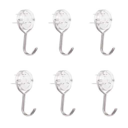 Hooks - EGEN【6個入】石膏ボードベニヤ木用フック、耐荷重10kg壁掛けフックスリーピンフッククリア壁傷つけない