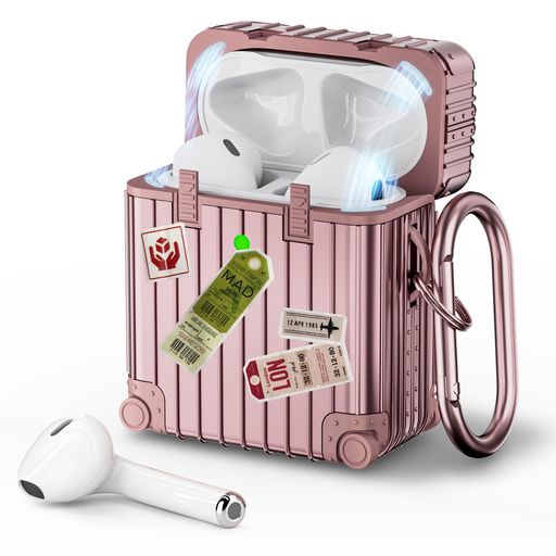 【対応機種】このTPU+PCで作られたケースはAirPods 第1/2世代に対応しており、ご購入の前にあらかじめ機種をご確認してください。 【高品質素材2層保護&amp;磁気ロック機能付き&amp;アップグレードした設計】このAirPods 第1/2世代ケースは高品質で柔軟なTPU素材+丈夫なPC素材で作られて、シリコンケースよりも耐衝撃、耐摩耗で、汚れにくいです。デザインも前よりアップグレードしました。AirPods 第1/2世代を完全に開けるように後ろにノッチを設計しました。また磁気ロック機能付きて、上蓋とAirPods 第1/2世代両方紛失防止できます。 【ワイヤレス充電対応&amp;カラビナ付き】このAirPods 第1/2世代TPUケースカバーはケーブルで充電やワイヤレス充電両方サポートできます。保護ケースをわざわざ外し必要なくて、直接充電できます。またカラビナ付きで、AirPods 第1/2世代をケースにしめて、カバンやバッグなどにつけて、持ち運び便利で、紛失防止できます。