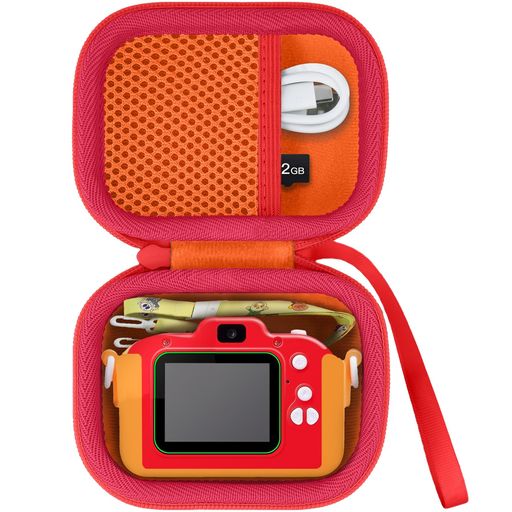 (ケースのみ) きょうはなに撮る?ANPANMAN アンパンマンキッズカメラおもちゃ専用収納ケース,オレンジ‐co2CREA