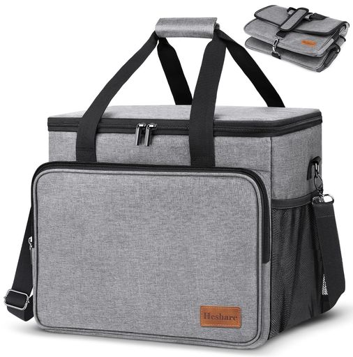 [Heshare] クーラーボックス 30L 大容量 保冷バッグ 強力保冷 4層断熱 保冷保温 ソフトクーラー 折りたたみ 軽量 買い物 キャンプ